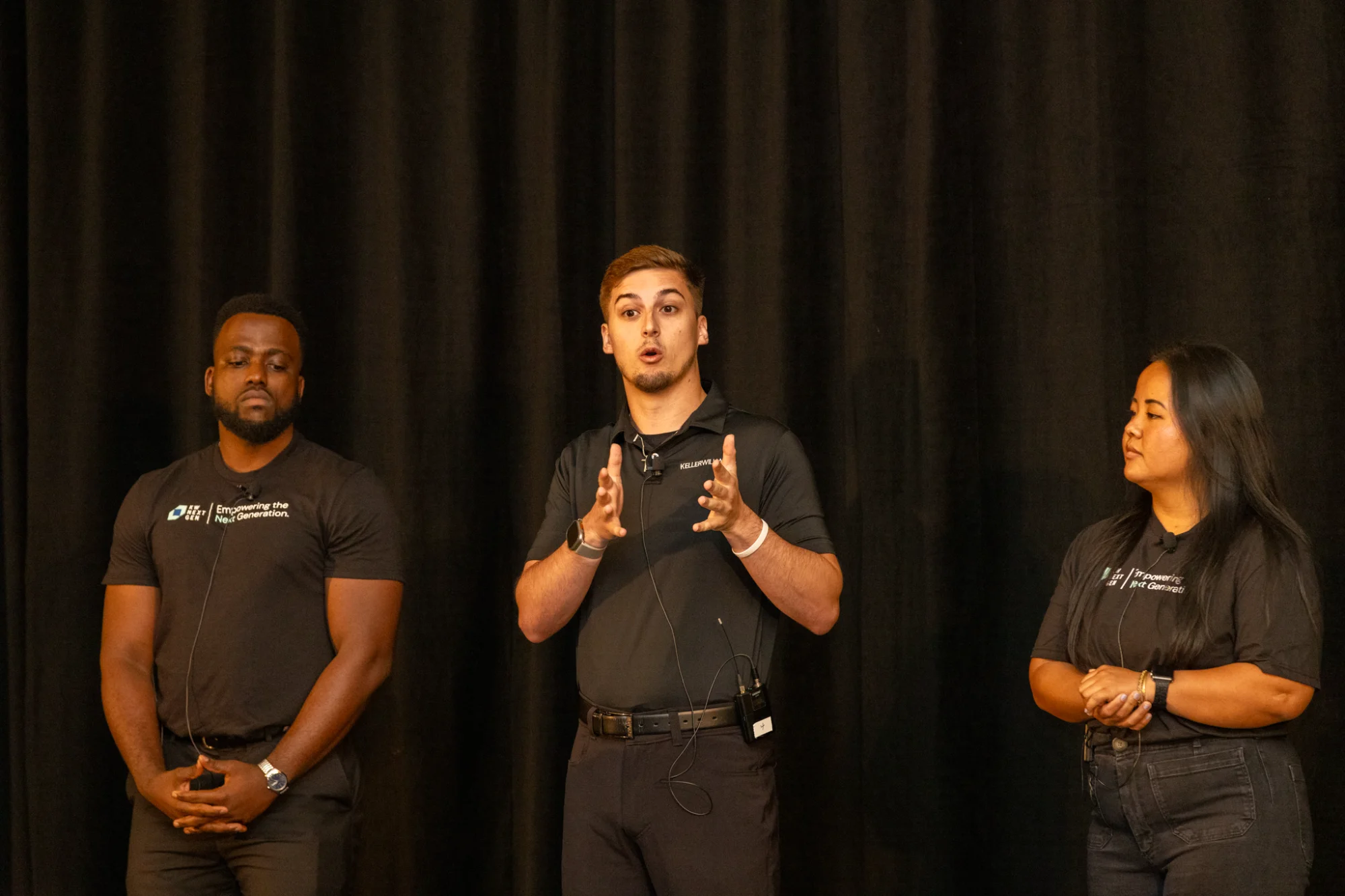 Trevor Amrein speaking at KW Next Gen Summit